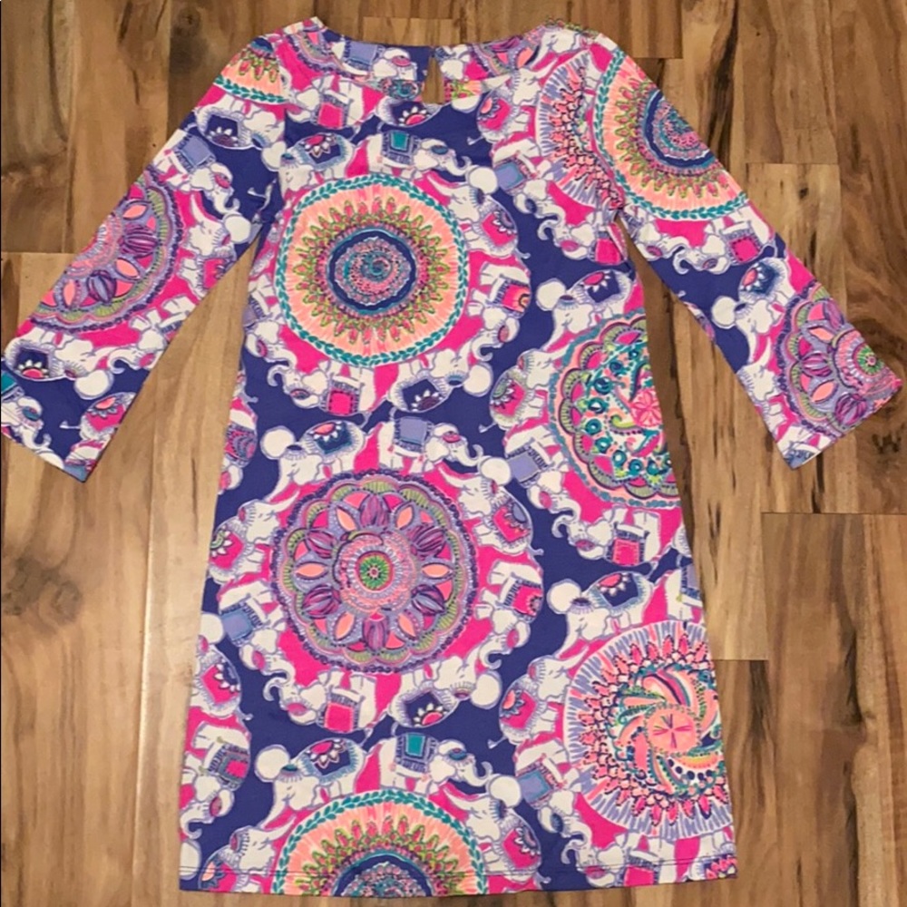 Lilly Pulitzer tee shirt dress size xs like new!
